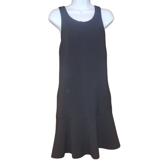 Wilfred Black Racerback Peplum Quatrain Dress sz2 Mini Dress Cocktail - Picture 2 of 4